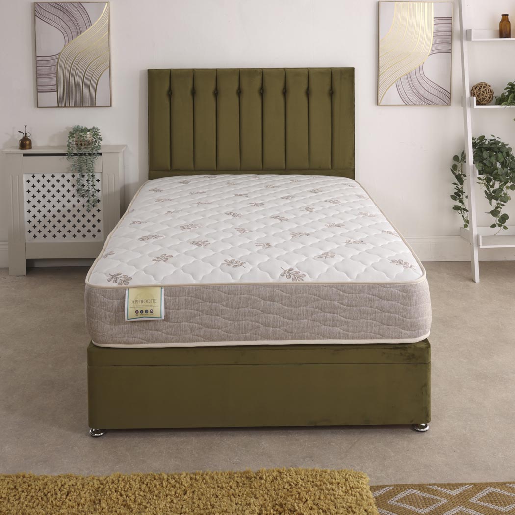 Aphrodite Coil Sprung Ottoman Side Lift Bed Set