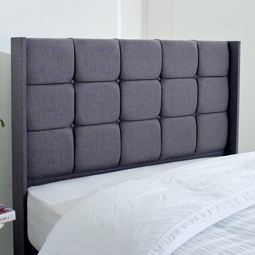 Atlanta Winged Floor Standing Upholstered Headboard