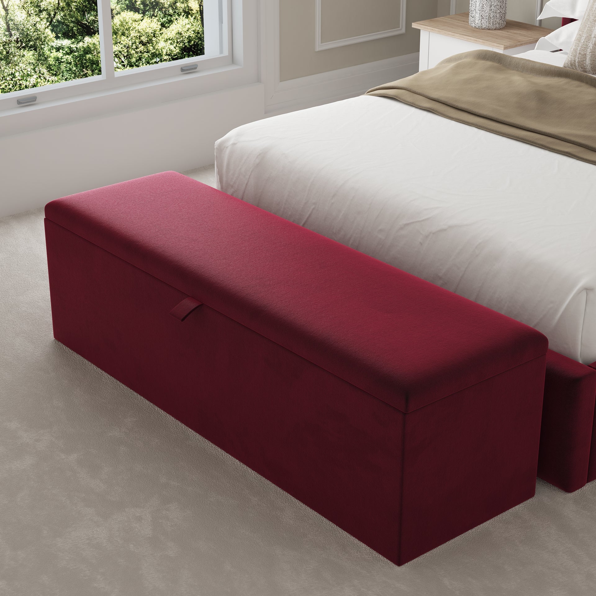 Classic Fabric Upholstered Blanket Box