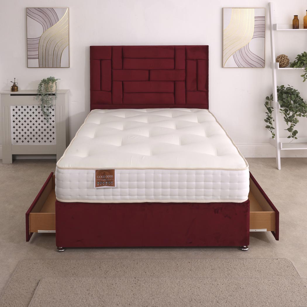 Comfort Gold 3000 Pocket Sprung Intelligent Memory Divan Bed Set