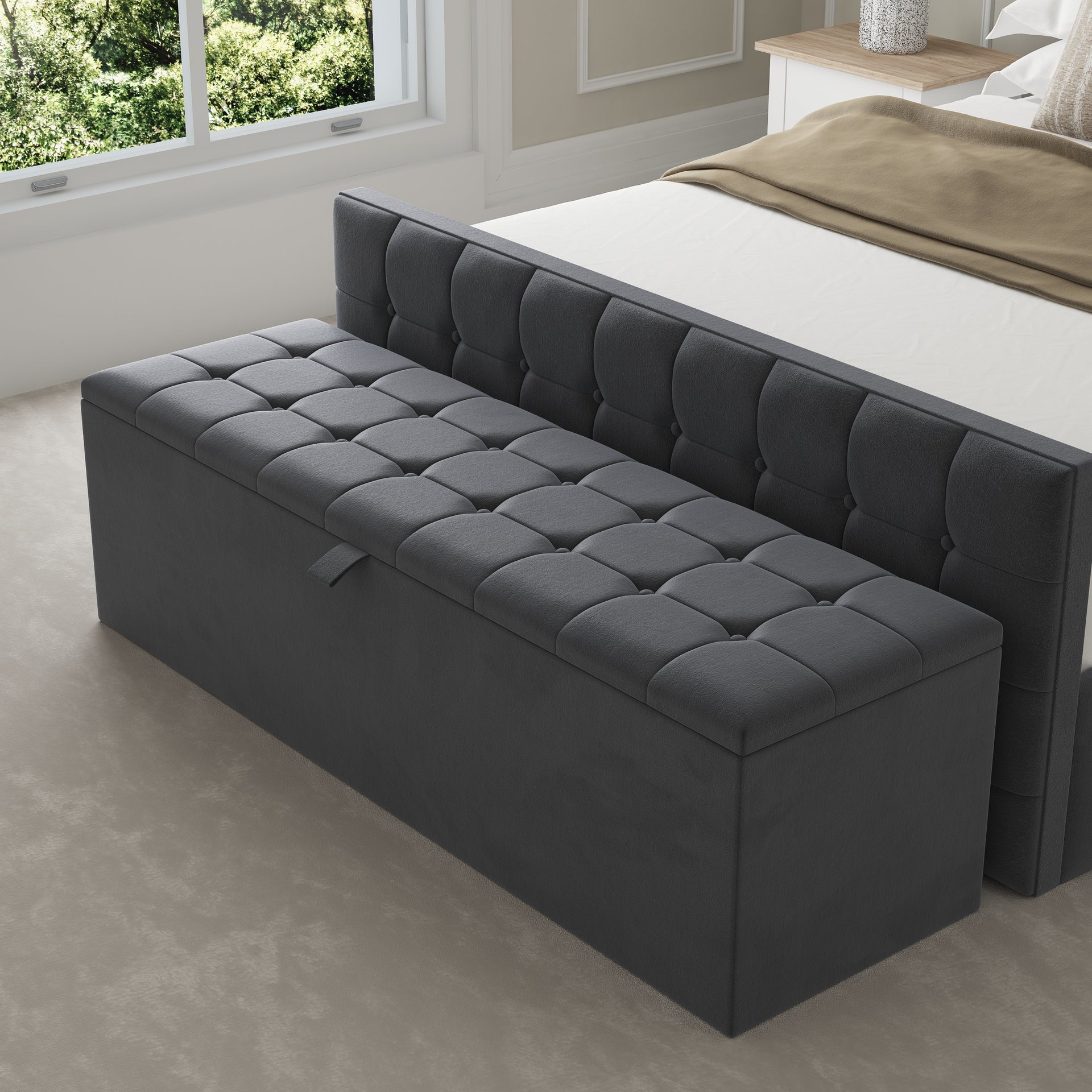 Croydon Fabric Upholstered Blanket Box