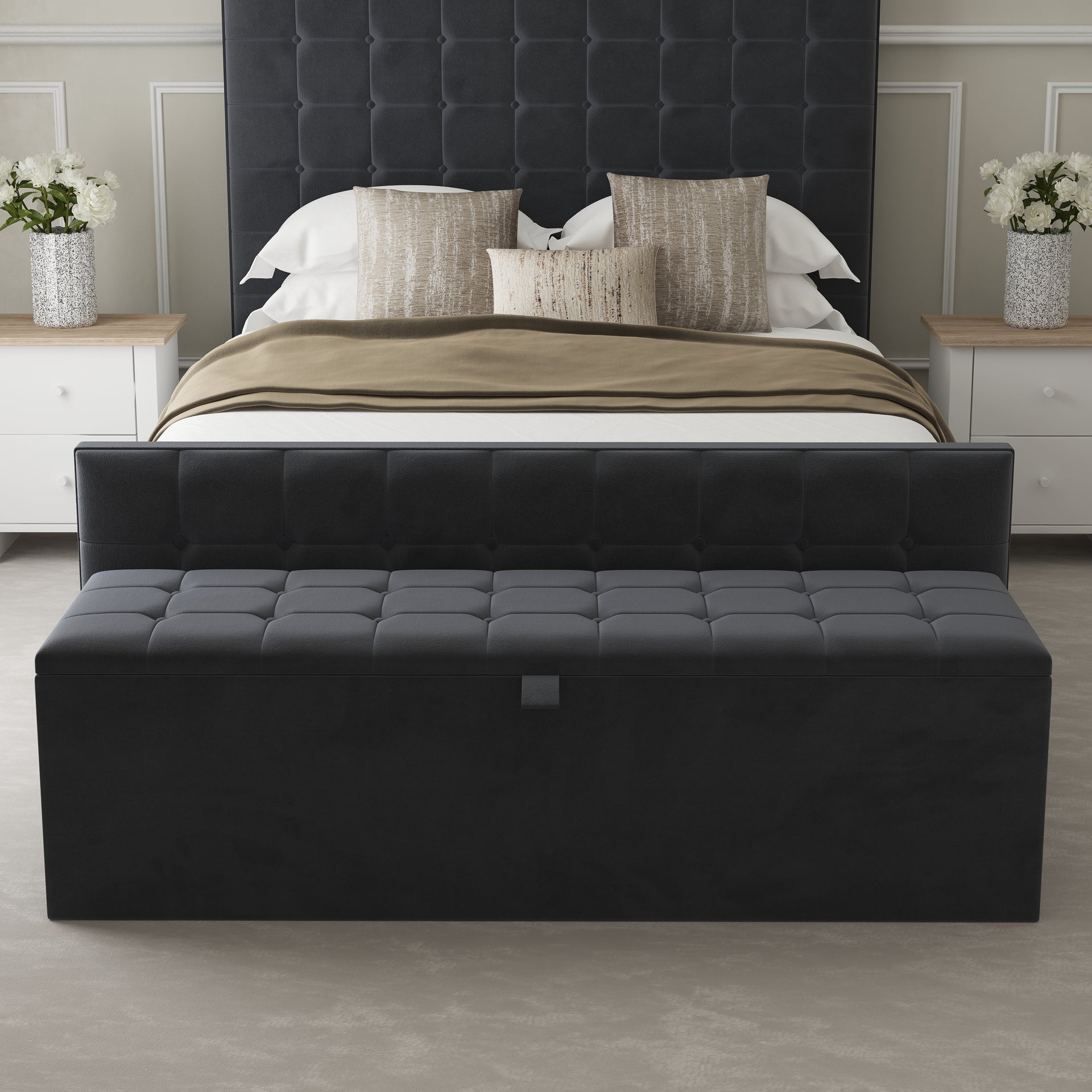 Croydon Fabric Upholstered Blanket Box