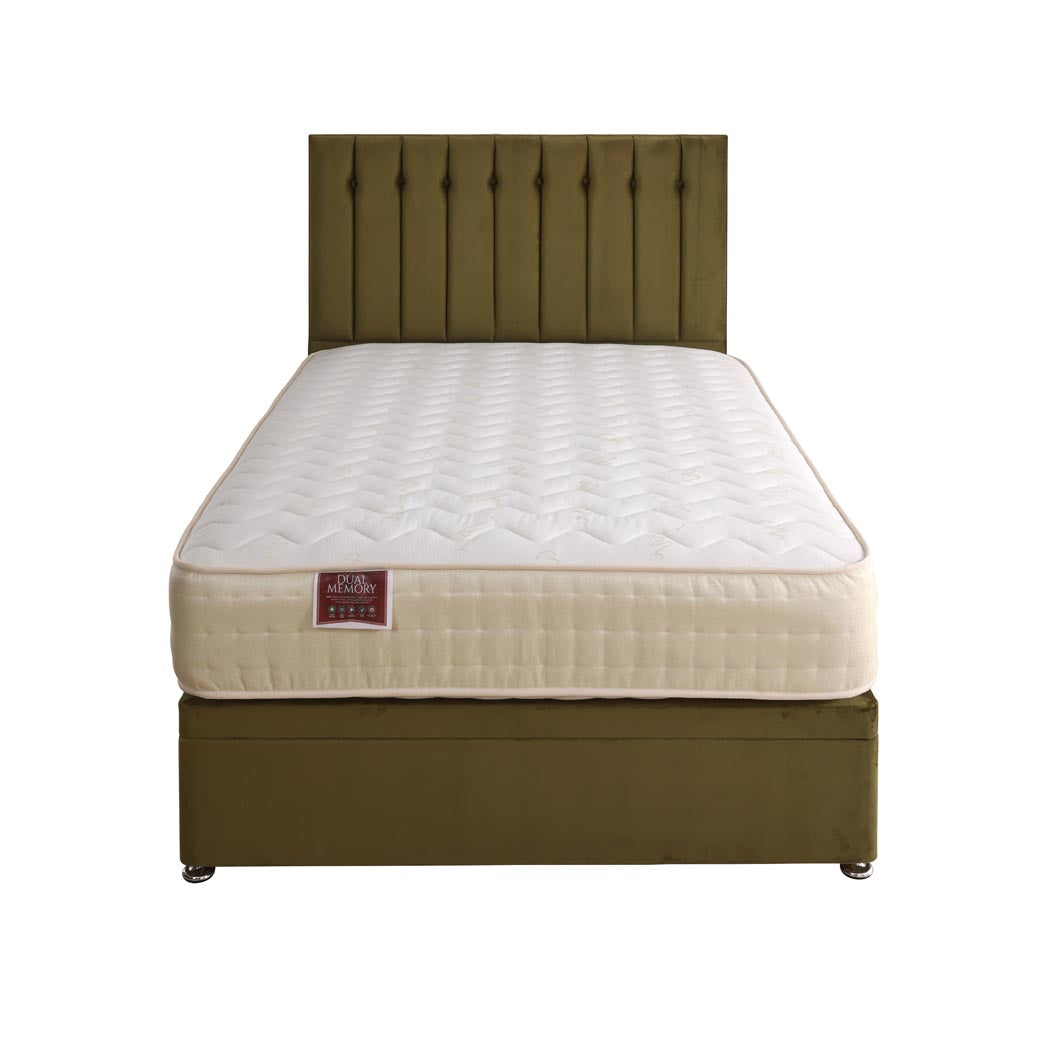 Dual Memory 1500 Pocket Sprung Ottoman Side Lift Bed Set