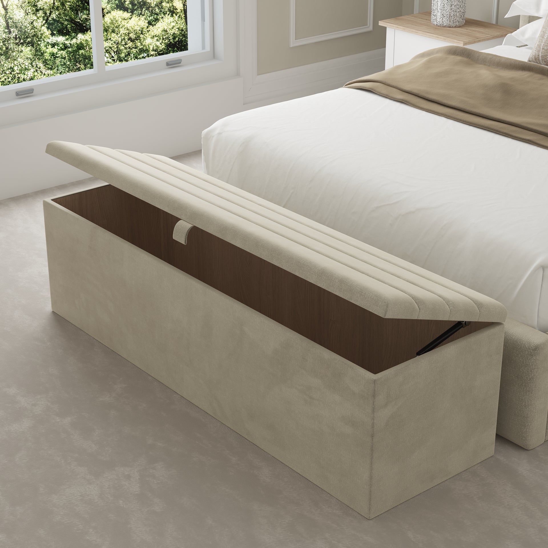 Dundee Fabric Upholstered Blanket Box