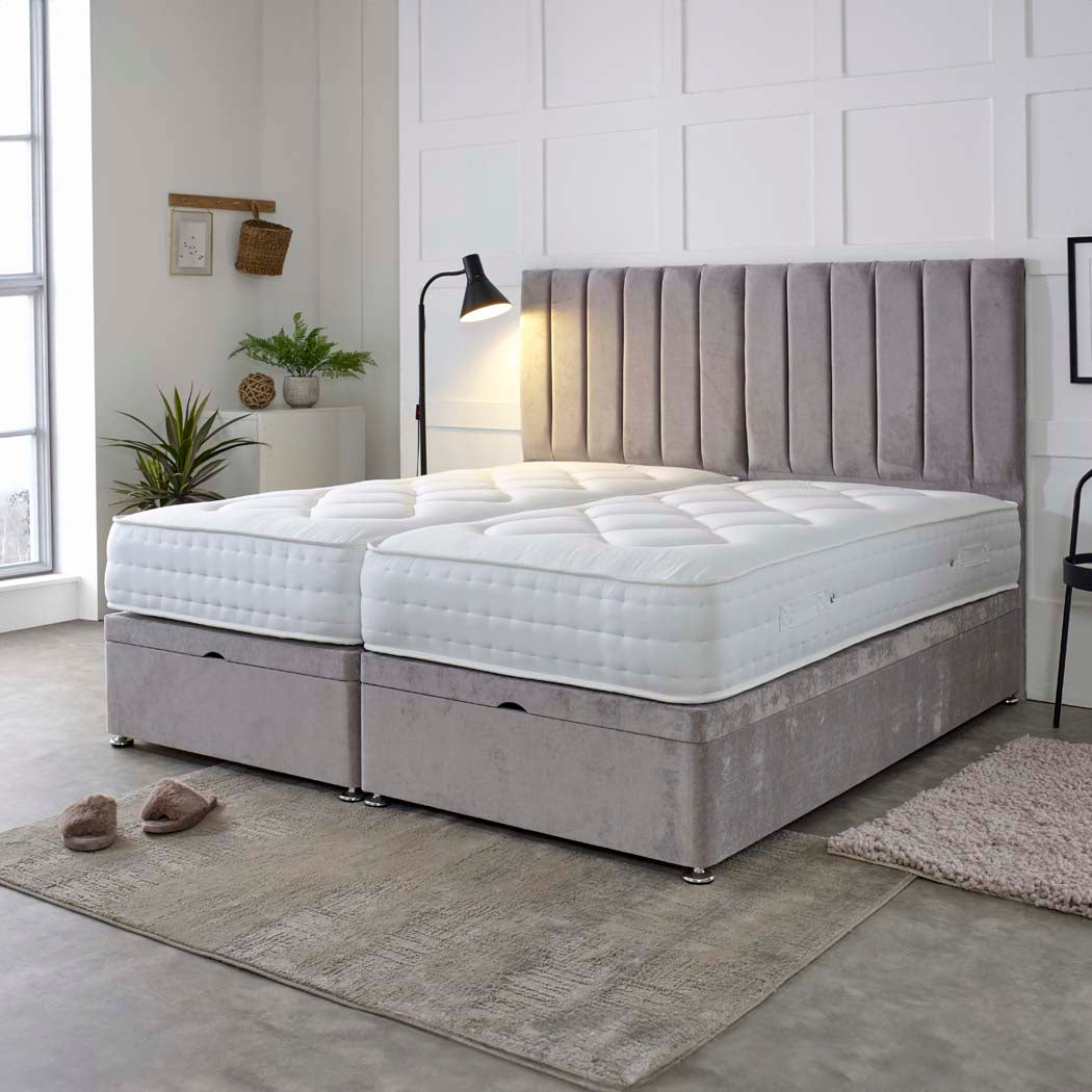 Essential Guest Hotel Zip and Link 2000 Pocket Sprung Ottoman Divan Bed Set