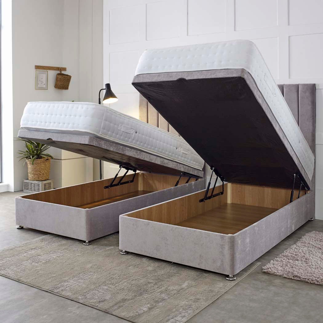 Essential Guest Hotel Zip and Link 2000 Pocket Sprung Ottoman Divan Bed Set