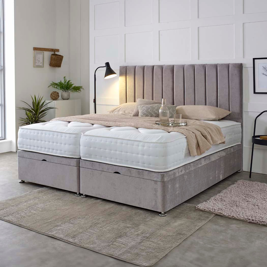 Essential Guest Hotel Zip and Link 1000 Pocket Sprung Ottoman Divan Bed Set