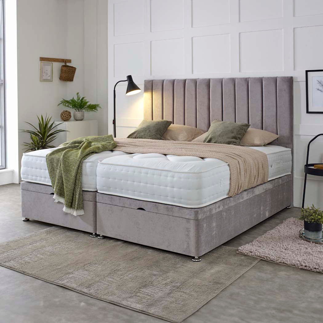 Essential Guest Hotel Zip and Link 1500 Pocket Sprung Ottoman Divan Bed Set