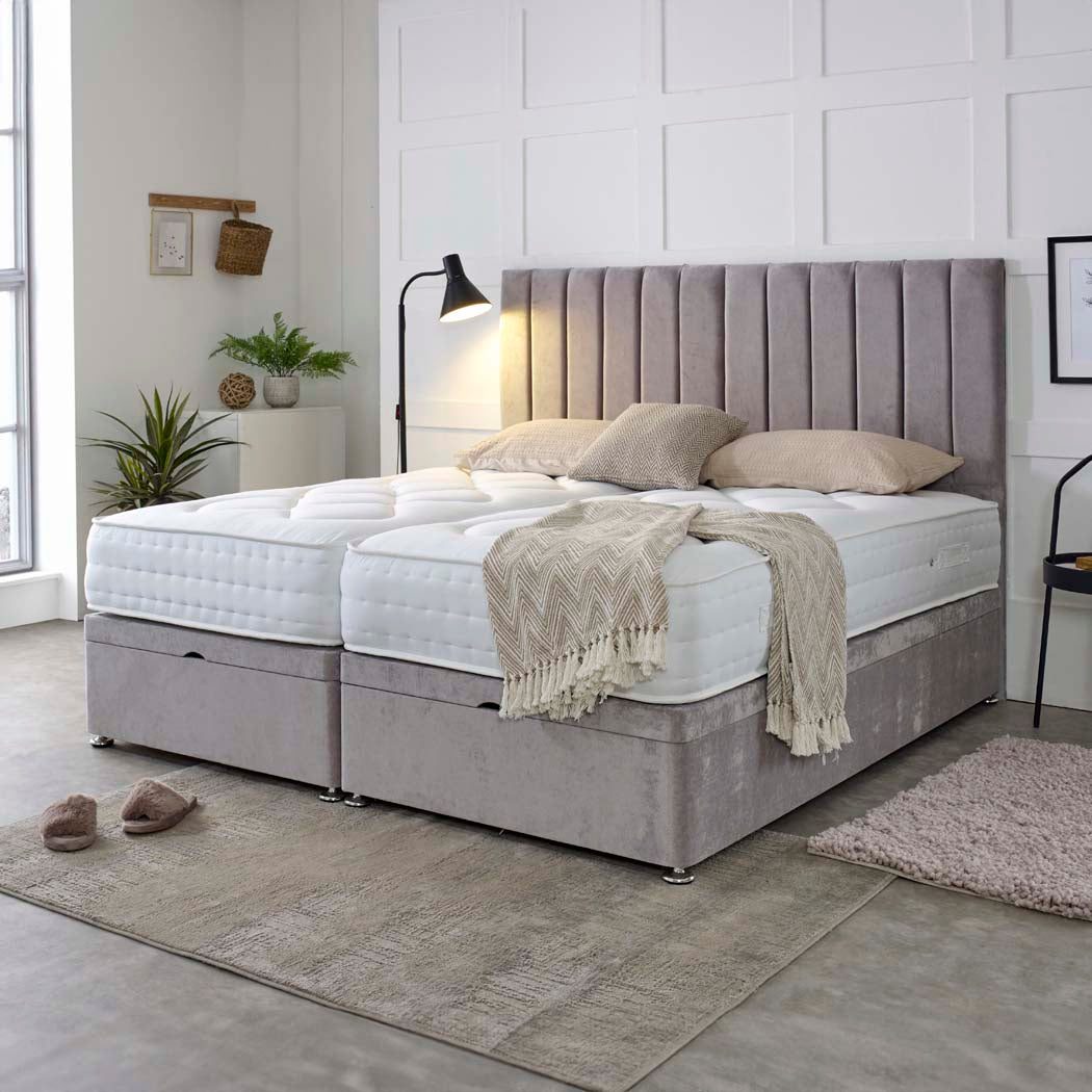 Essential Guest Hotel Zip and Link 2000 Pocket Sprung Ottoman Divan Bed Set
