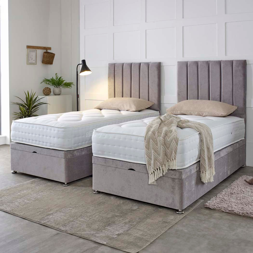 Essential Guest Hotel Zip and Link 2000 Pocket Sprung Ottoman Divan Bed Set