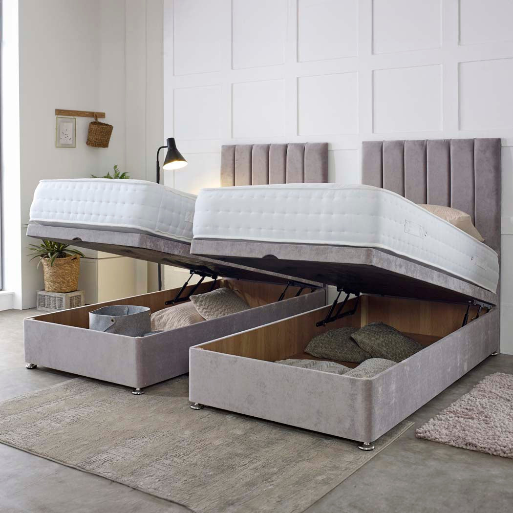 Essential Guest Hotel Zip and Link 2000 Pocket Sprung Ottoman Divan Bed Set