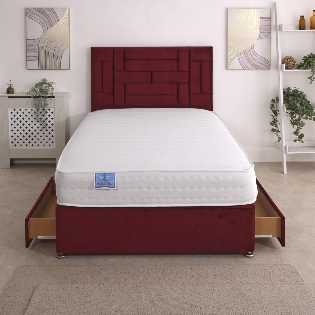 Gel Tec 1500 Pocket Sprung Divan Bed Set