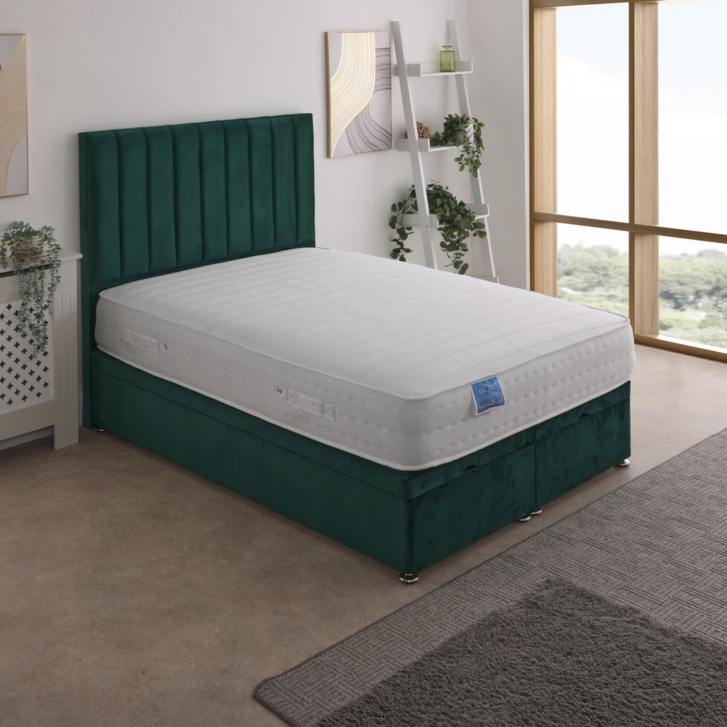 Gel Tec 1500 Pocket Sprung Ottoman End Lift Bed Set