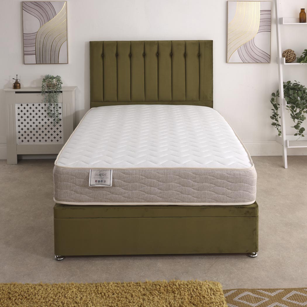 Hades Coil Sprung Ottoman Side Lift Bed Set