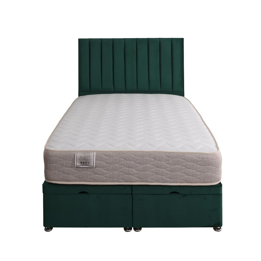 Hades Coil Sprung Ottoman End Lift Bed Set
