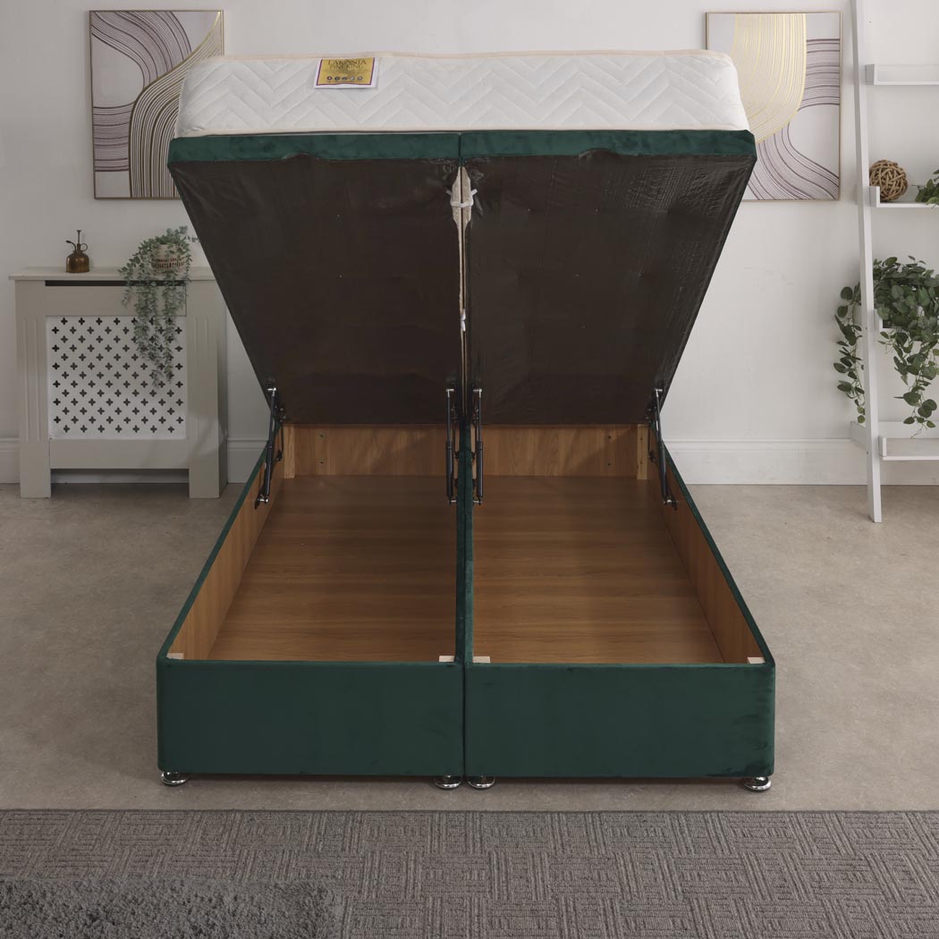 Lakonia Coil Sprung Ottoman End Lift Bed Set