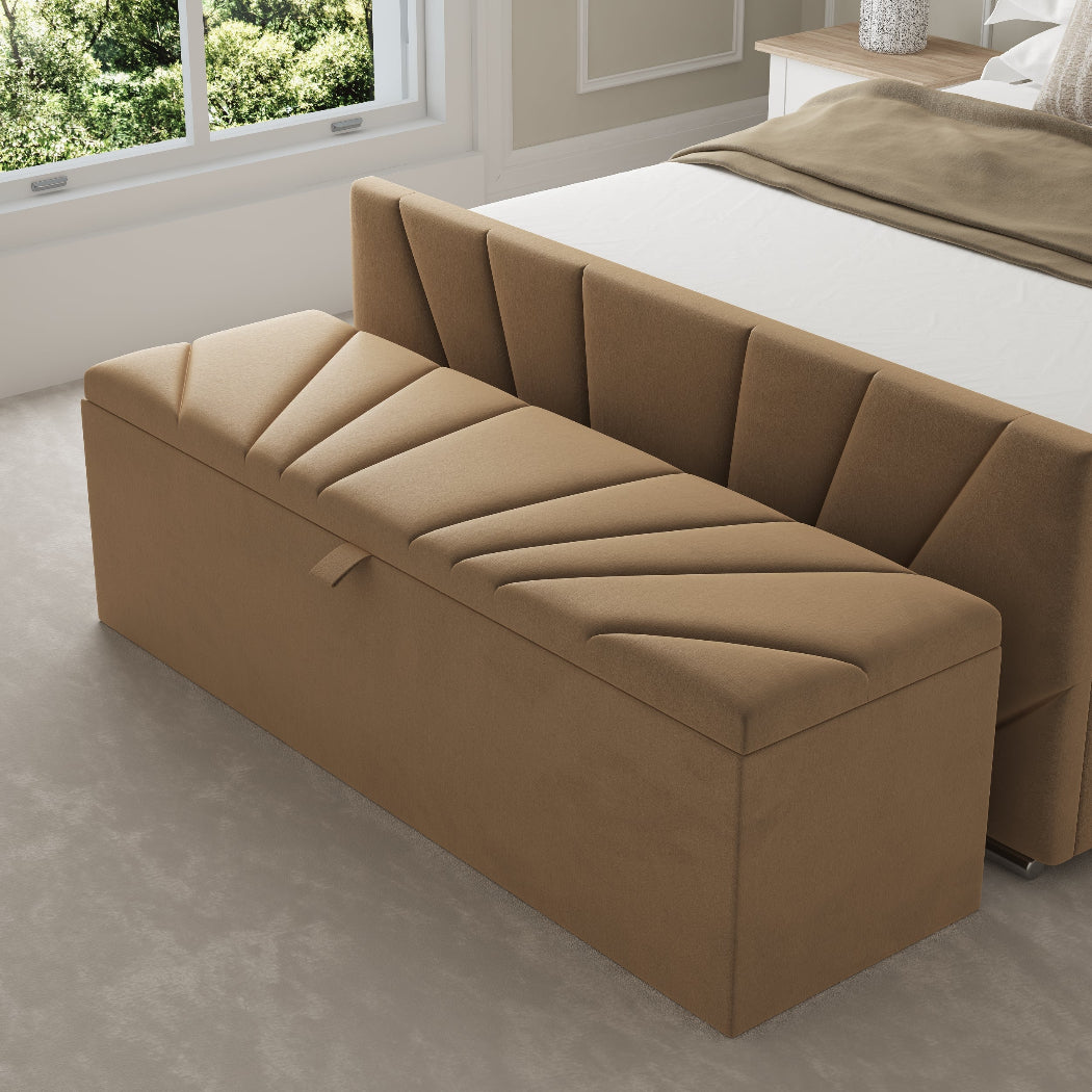 Lumina Fabric Upholstered Blanket Box