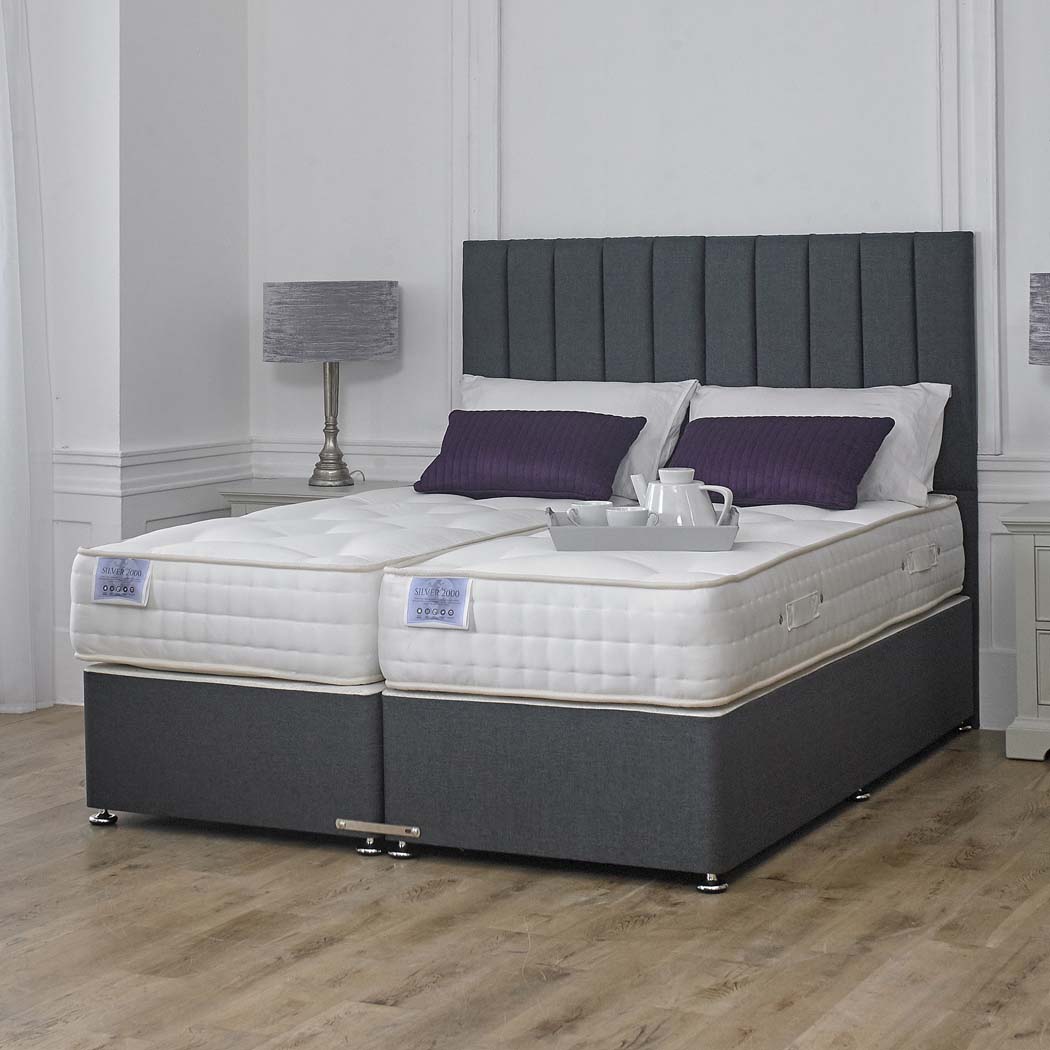 Luxury Hotel Zip and Link 2000 Pocket Sprung Intelligent Fibre Mattress