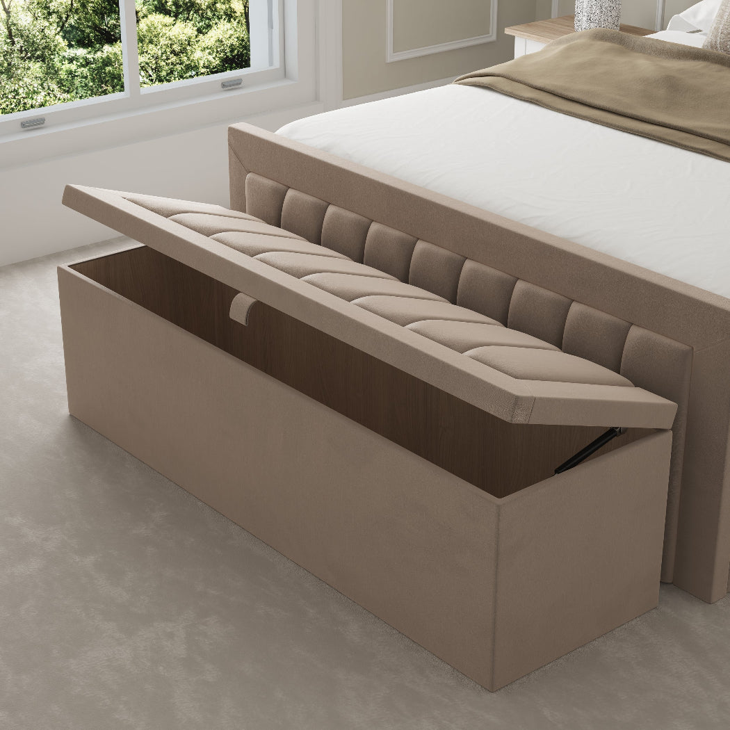 Malaga Fabric Upholstered Blanket Box