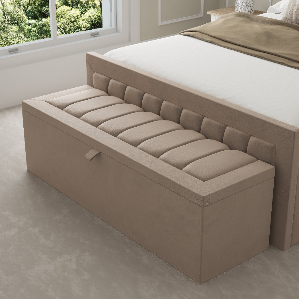 Malaga Fabric Upholstered Blanket Box