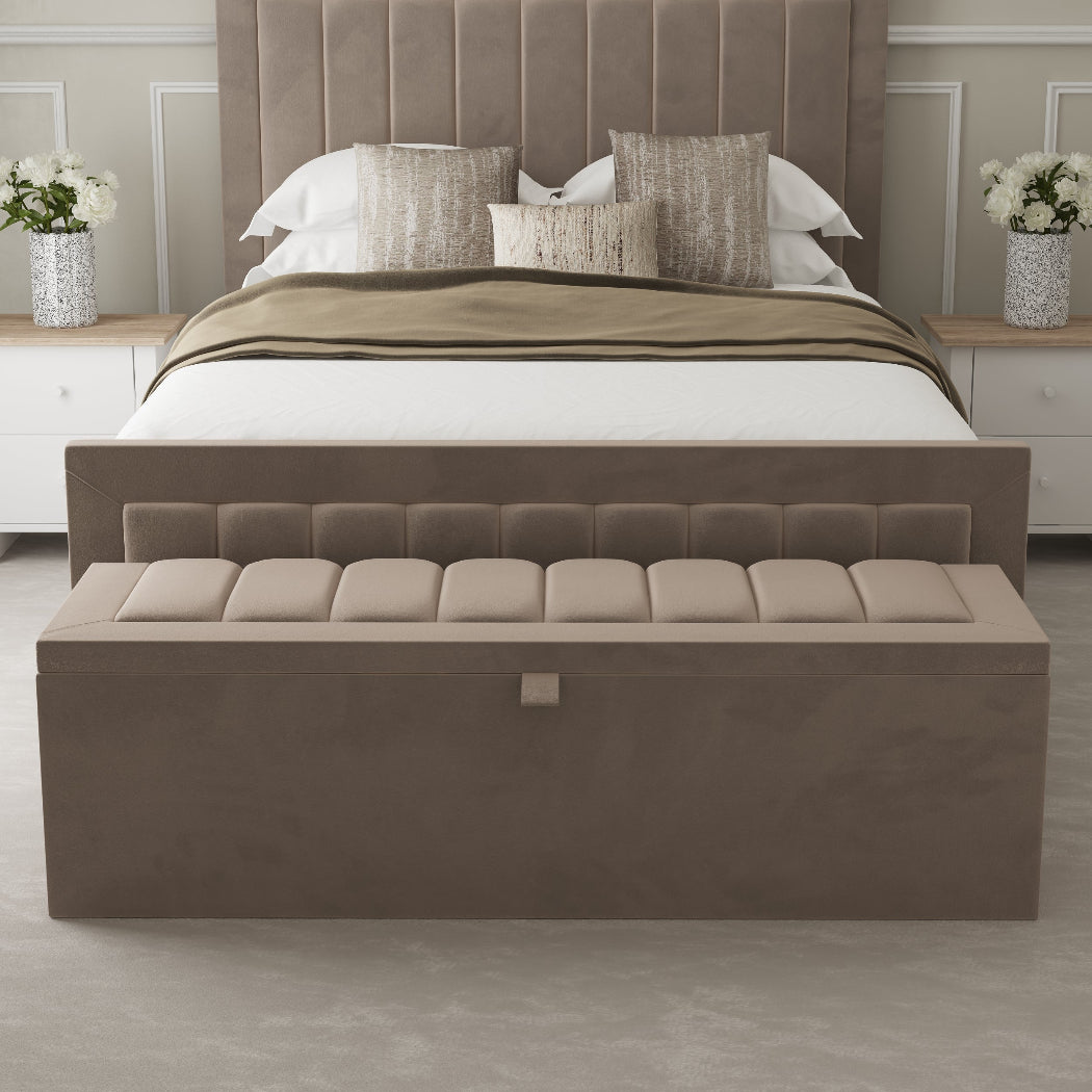 Malaga Fabric Upholstered Blanket Box