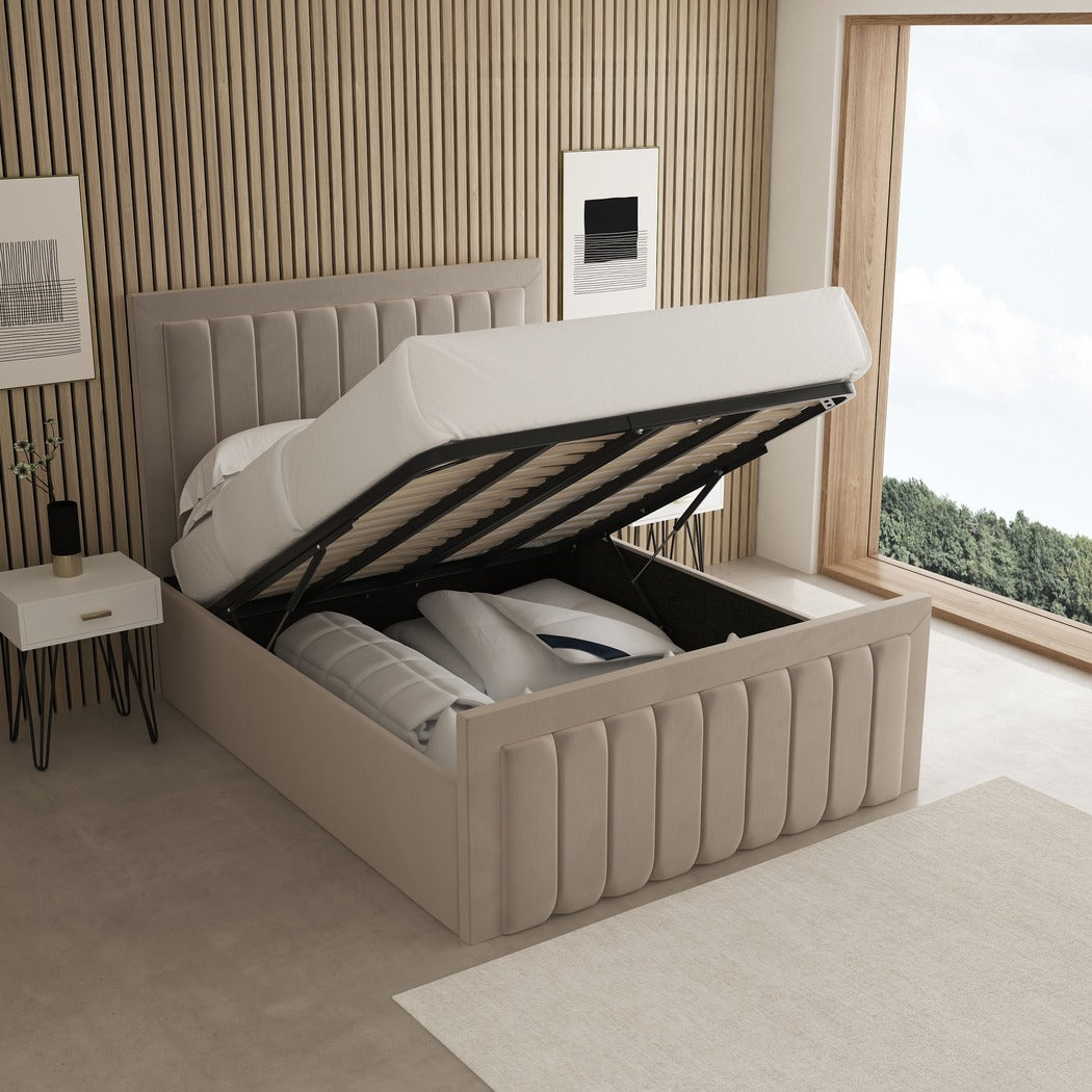 Malaga Fabric Upholstered Bed Frame