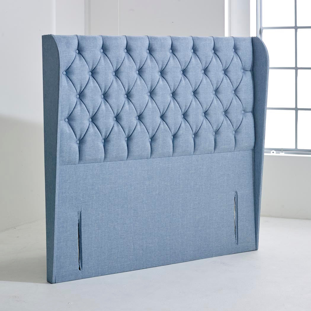 Manhattan Winged Floor Standing Upholstered Headboard