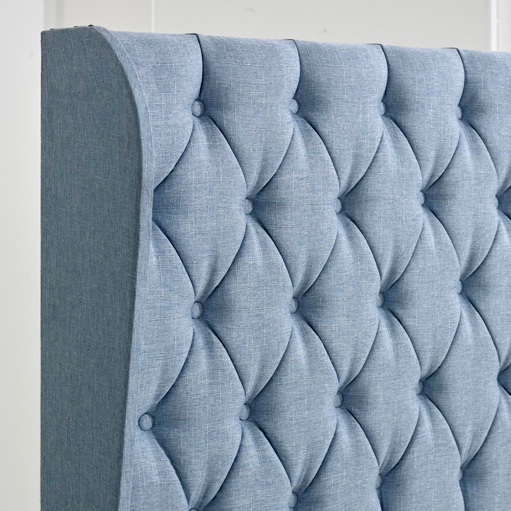 Manhattan Winged Floor Standing Upholstered Headboard