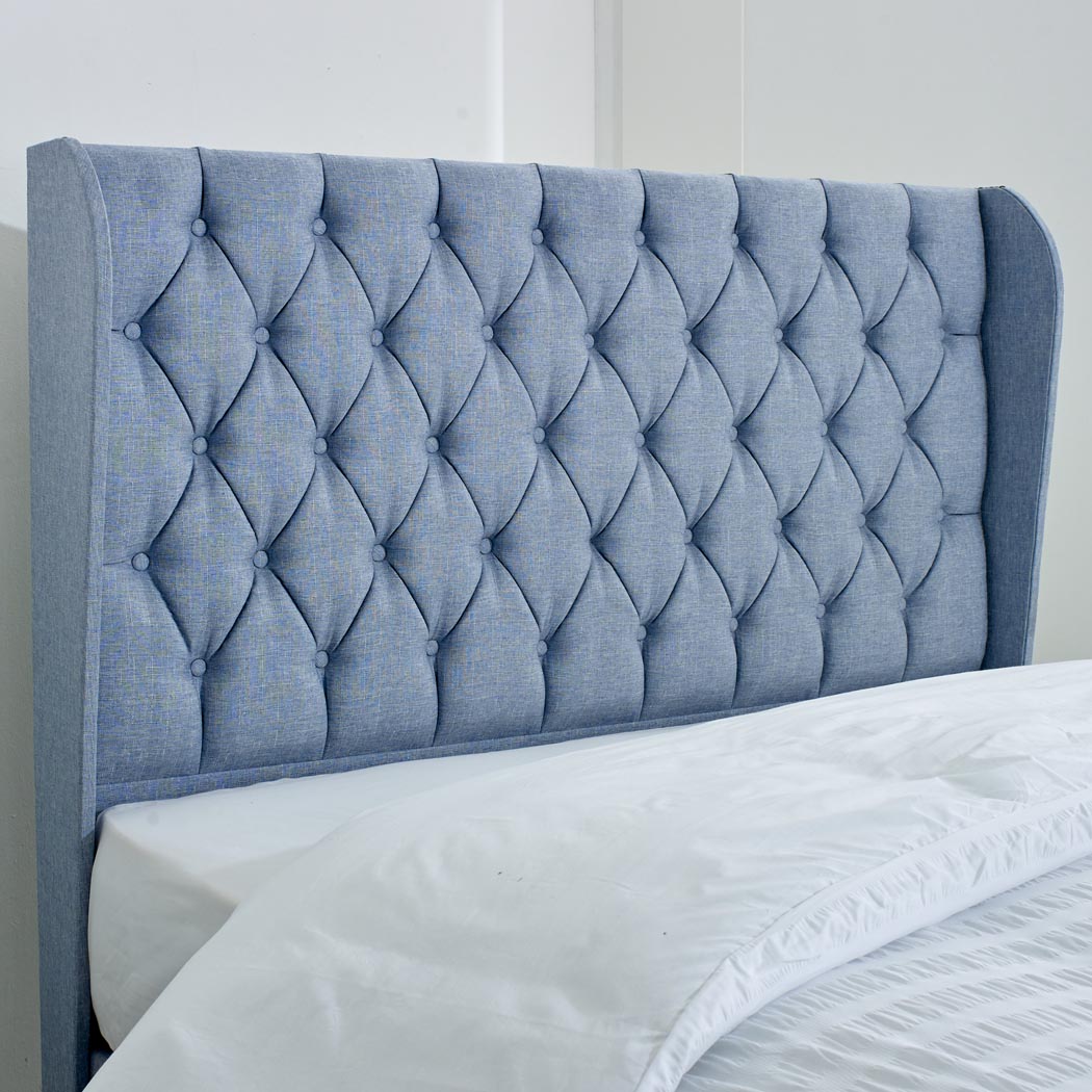 Manhattan Winged Floor Standing Upholstered Headboard