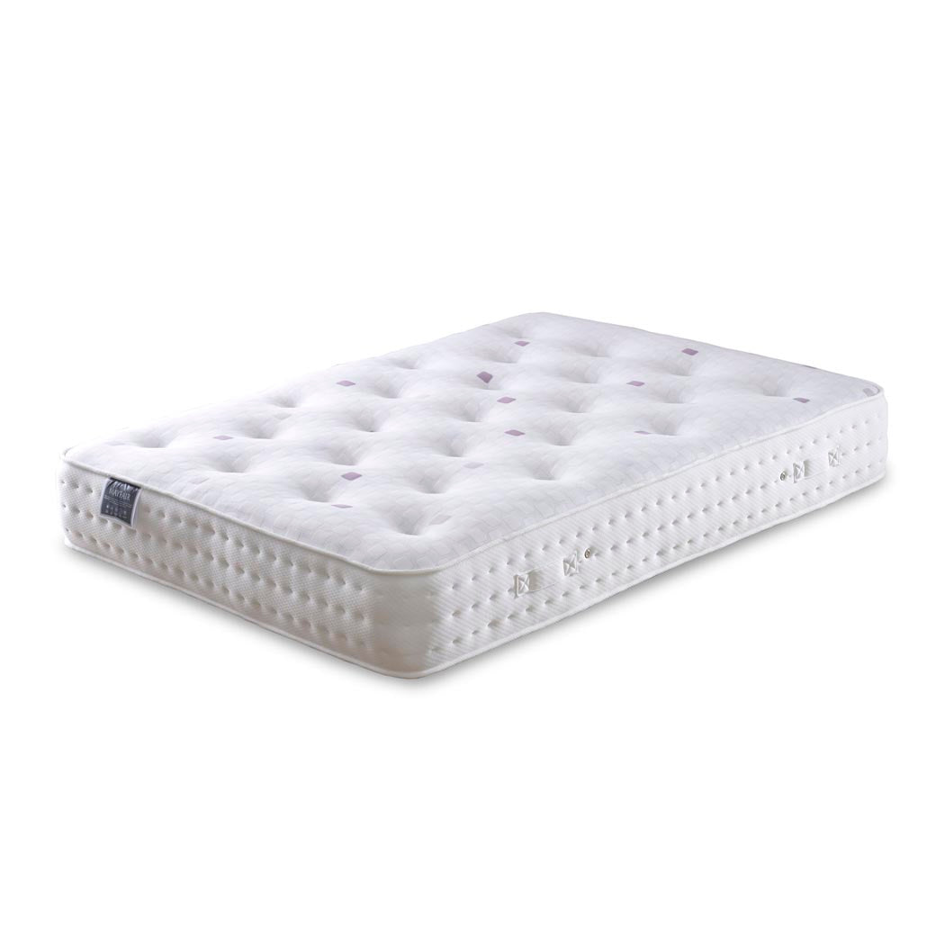 White mattress on a white background