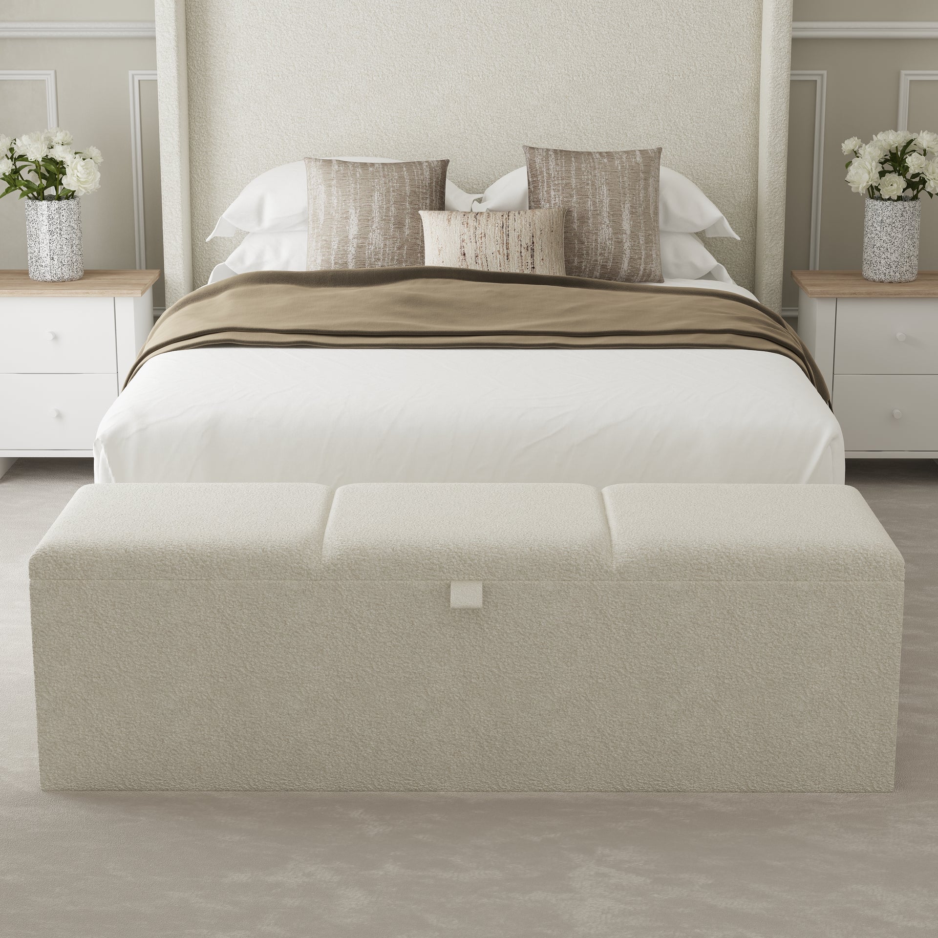 Monaco Fabric Upholstered Blanket Box