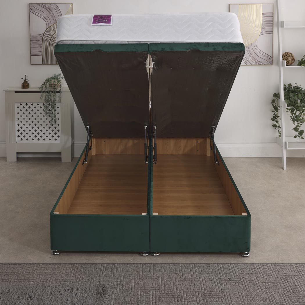 Orion Coil Sprung Ottoman End Lift Bed Set