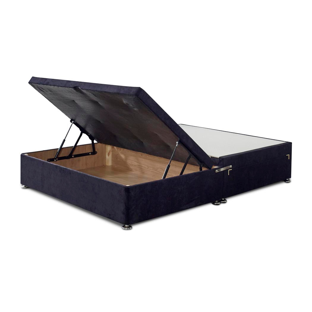 Premium Half End Lift Ottoman Storage Divan Bed Base With Drawers