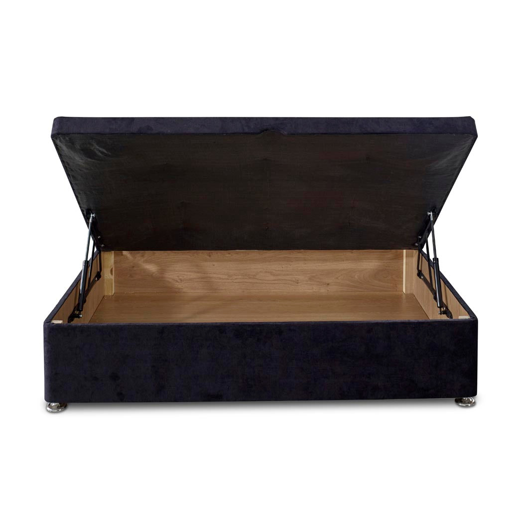 Premium Half End Lift Ottoman Storage Divan Bed Base With Drawers