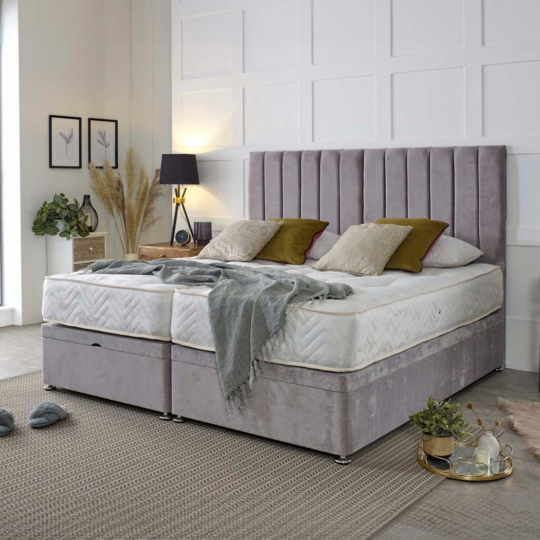 Supreme Guest Hotel Zip and Link 2000 Pocket Sprung Ottoman Divan Bed Set