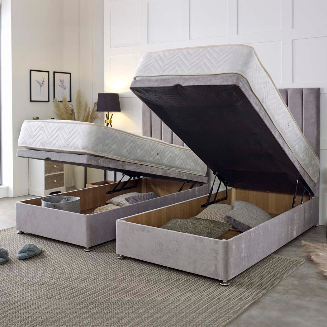 Supreme Guest Hotel Zip and Link 2000 Pocket Sprung Ottoman Divan Bed Set