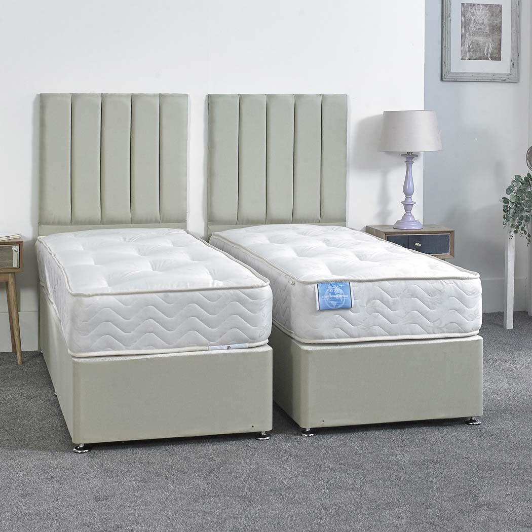 Supreme Guest Hotel Zip and Link 2000 Pocket Sprung Divan Bed Set