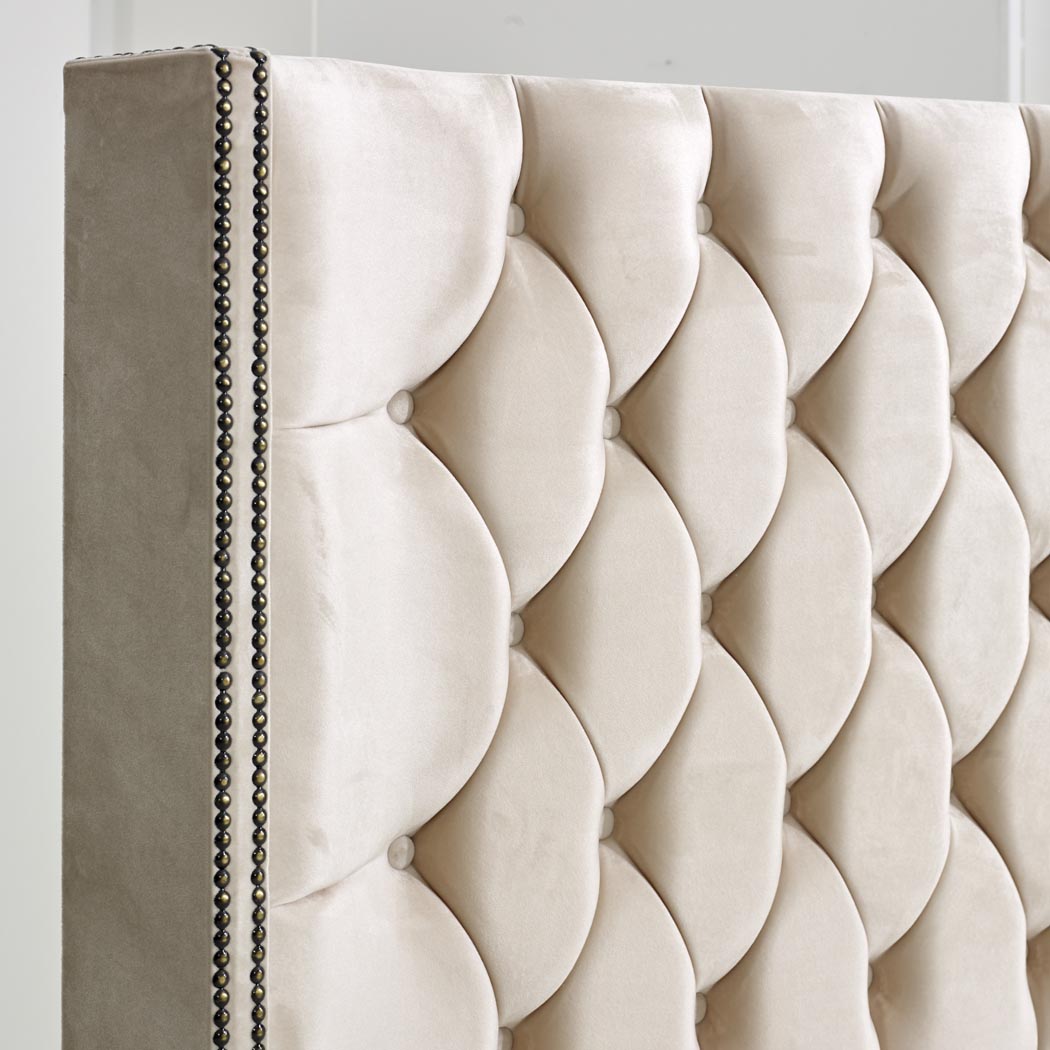 Washington Winged Floor Standing Upholstered Headboard