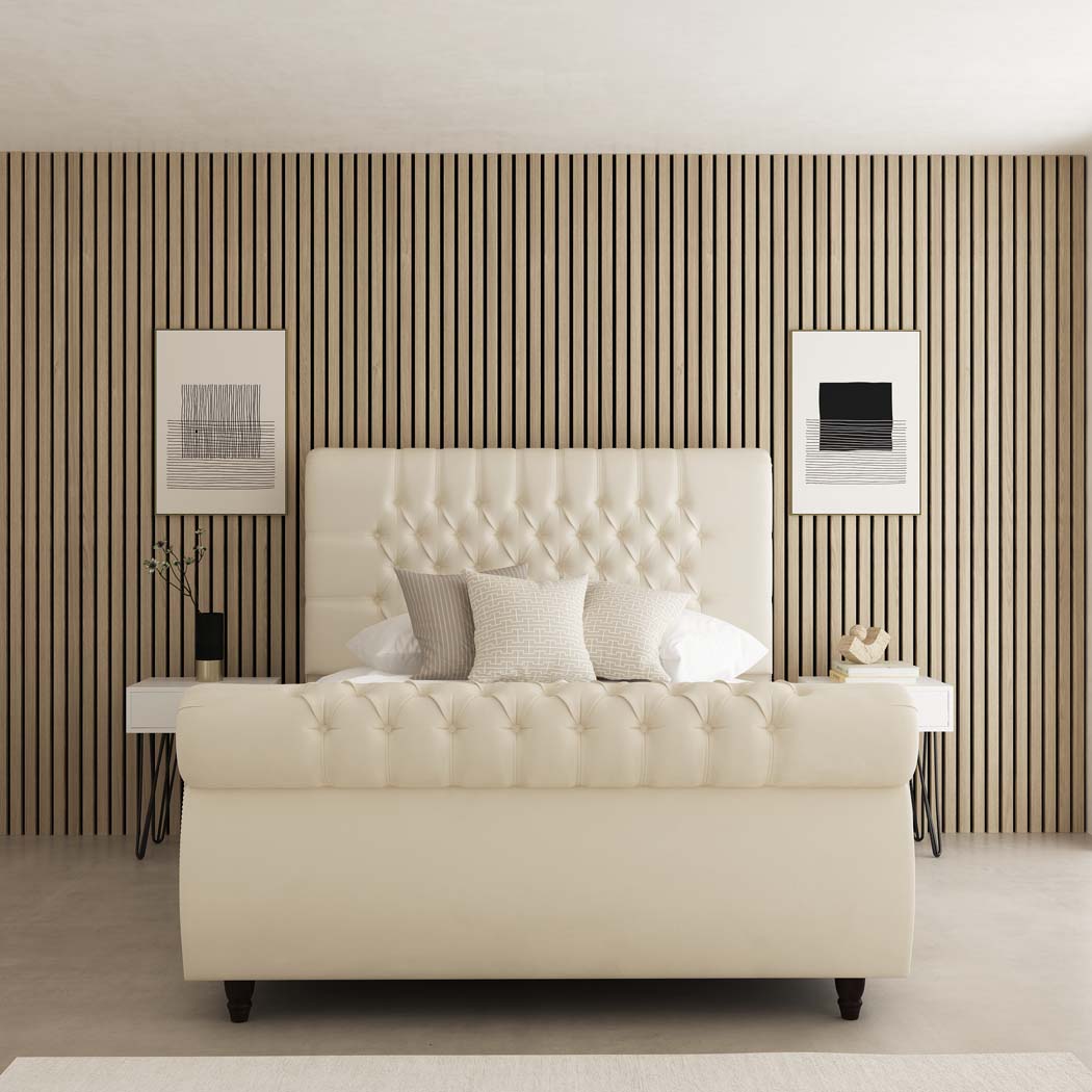 York Chesterfield Fabric Upholstered Bed Frame