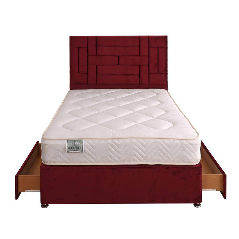 Adonis Orthopaedic Coil Sprung Divan Bed Set