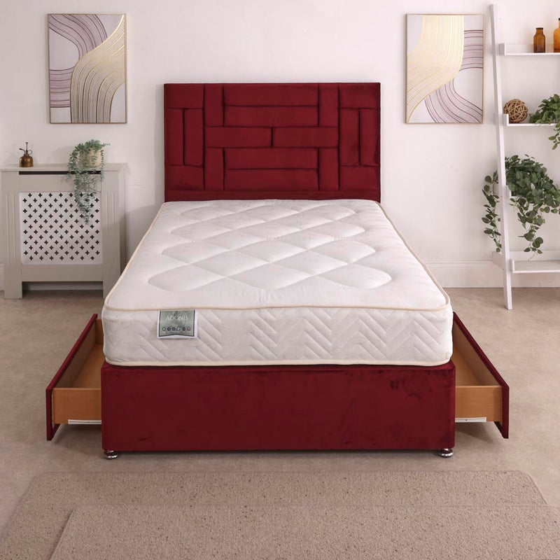 Adonis Orthopaedic Coil Sprung Divan Bed Set