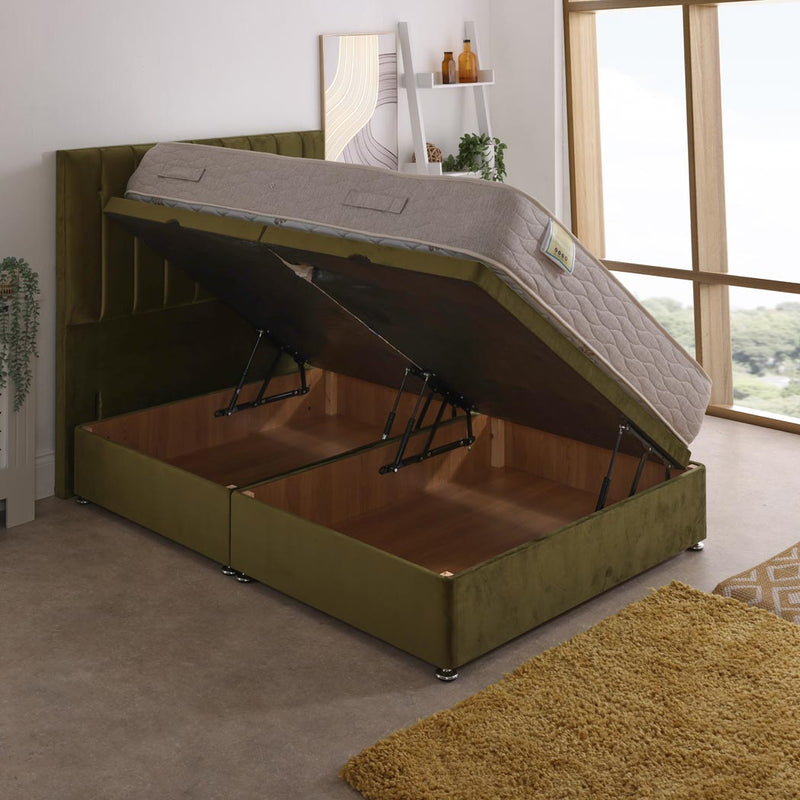 Aphrodite Coil Sprung Ottoman Side Lift Bed Set