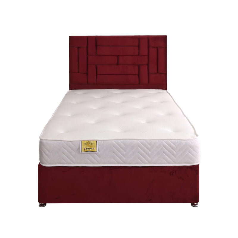 Ares Memory Coil Sprung Divan Bed Set