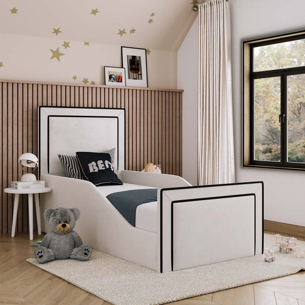 Avery Kids Fabric Bed with Safety Rails