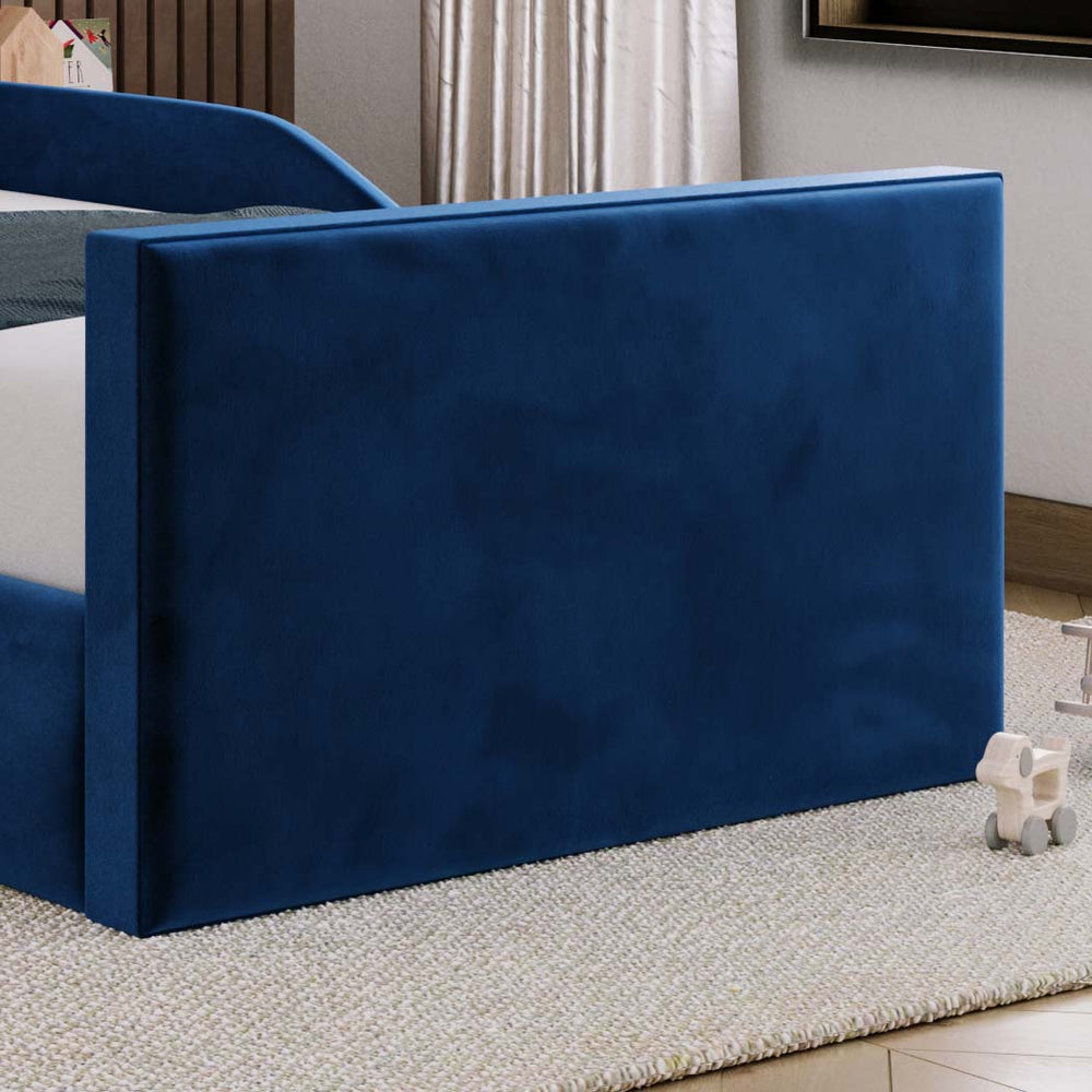 Clara Kids Fabric Bed with Safety Rails