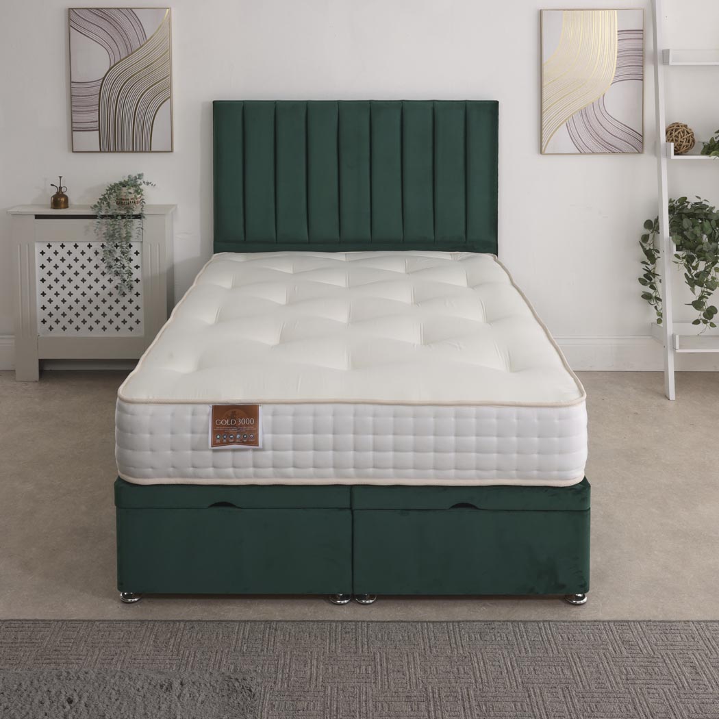 Comfort Gold 3000 Pocket Sprung Intelligent Memory Ottoman End Lift Bed Set