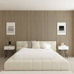 Como Bubble Fabric Upholstered Bed Frame