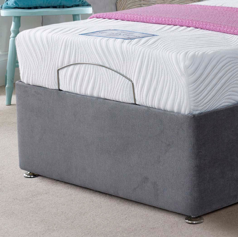 Coolnight Orthopaedic Electric Adjustable Bed Set – close-up of foot end