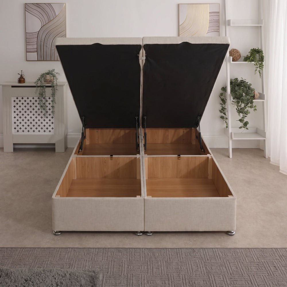 Split Ottoman Storage End Lift Divan Bed Base