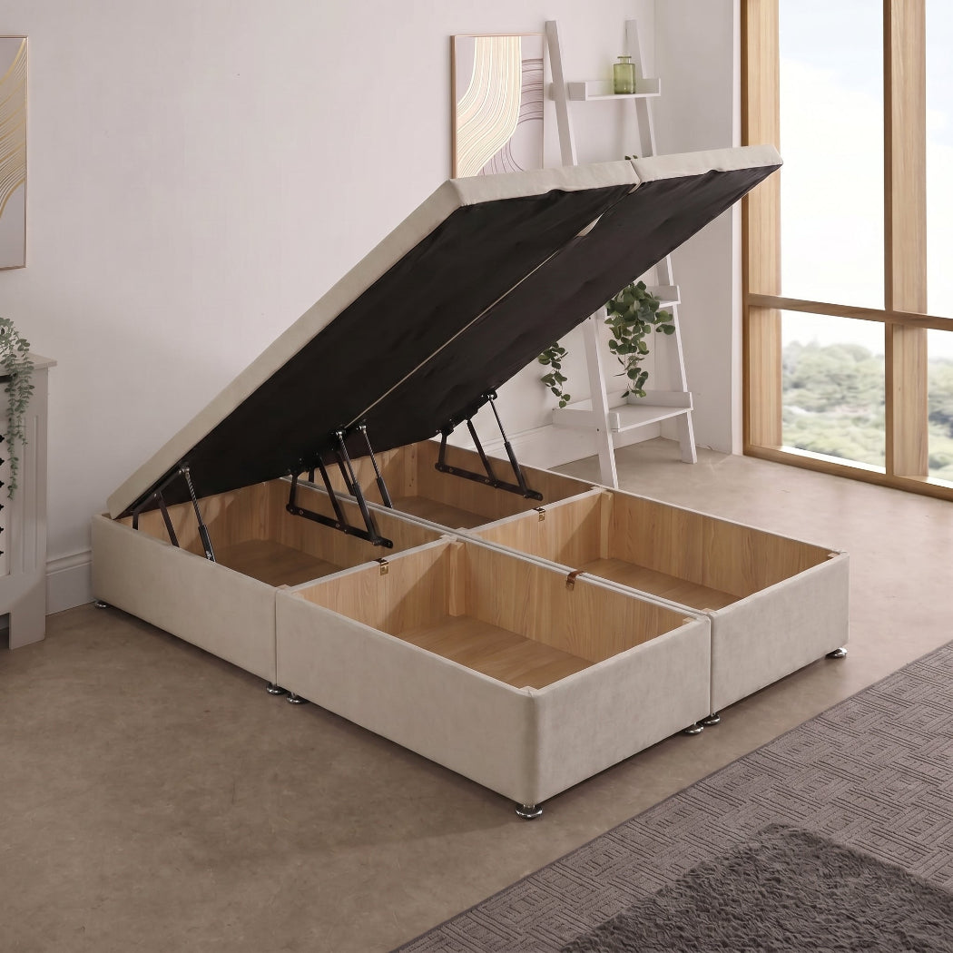 Split Ottoman Storage End Lift Divan Bed Base